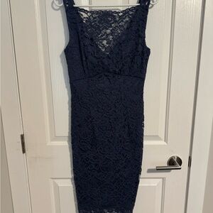 Le Chateau Lace Midi Dress
